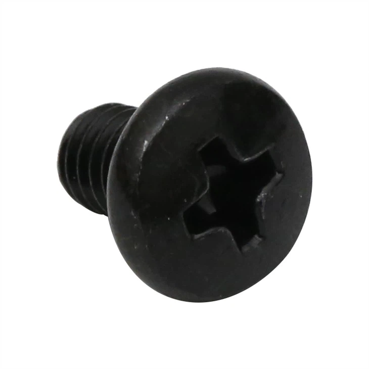Small phillips black anodized screw