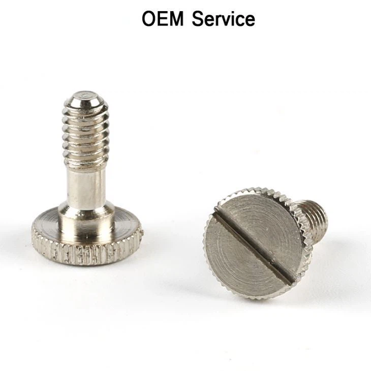 Knurled Slotted Thumb Screws Stainless Steel