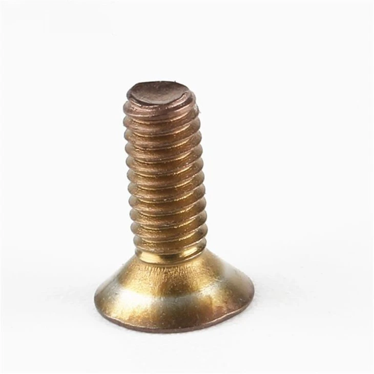 Phillips Countersunk Head Flat Yellow Screw